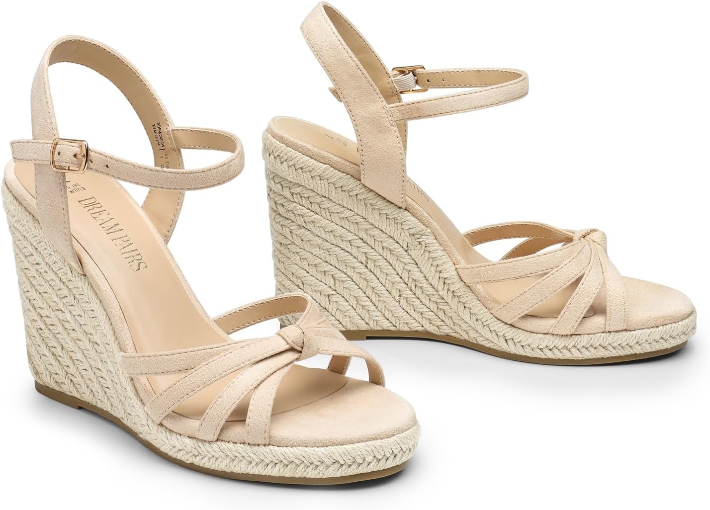 DREAM PAIRS Wedge Sandals for Women Dressy Summer, Platform Espadrille Strappy Casual Braided Heels Comfortable with Open Toe and Ankle Strap - Image 6