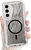 Bonoma para Samsung Galaxy S26 Case Crystal Corner -Black | parte trasera rígida, soporte magnético para MagSafe, funda TPU antigolpes y a prueba de caídas, y protección de alta resistencia para niñas y mujeres 1