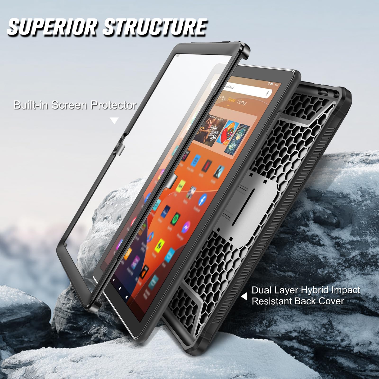 kwmobile hoes compatibel met Tolino Shine 2 HD - e-reader beschermhoes