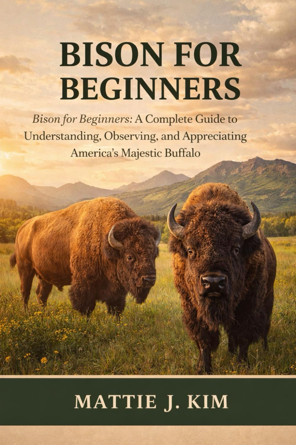 BISON FOR BEGINNERS: BISON For Beginners: A Complete Guide to Understanding, Observing, and Appreciating America's Majestic Buffalo