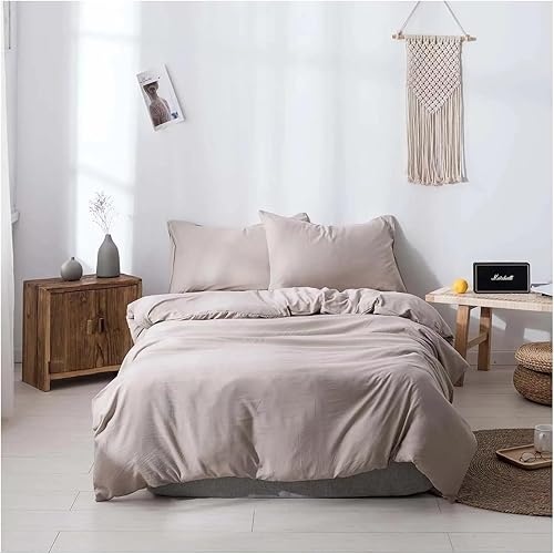 Solid Color Duvet Cover Set Double Bed Home Duvet Cover Bedding