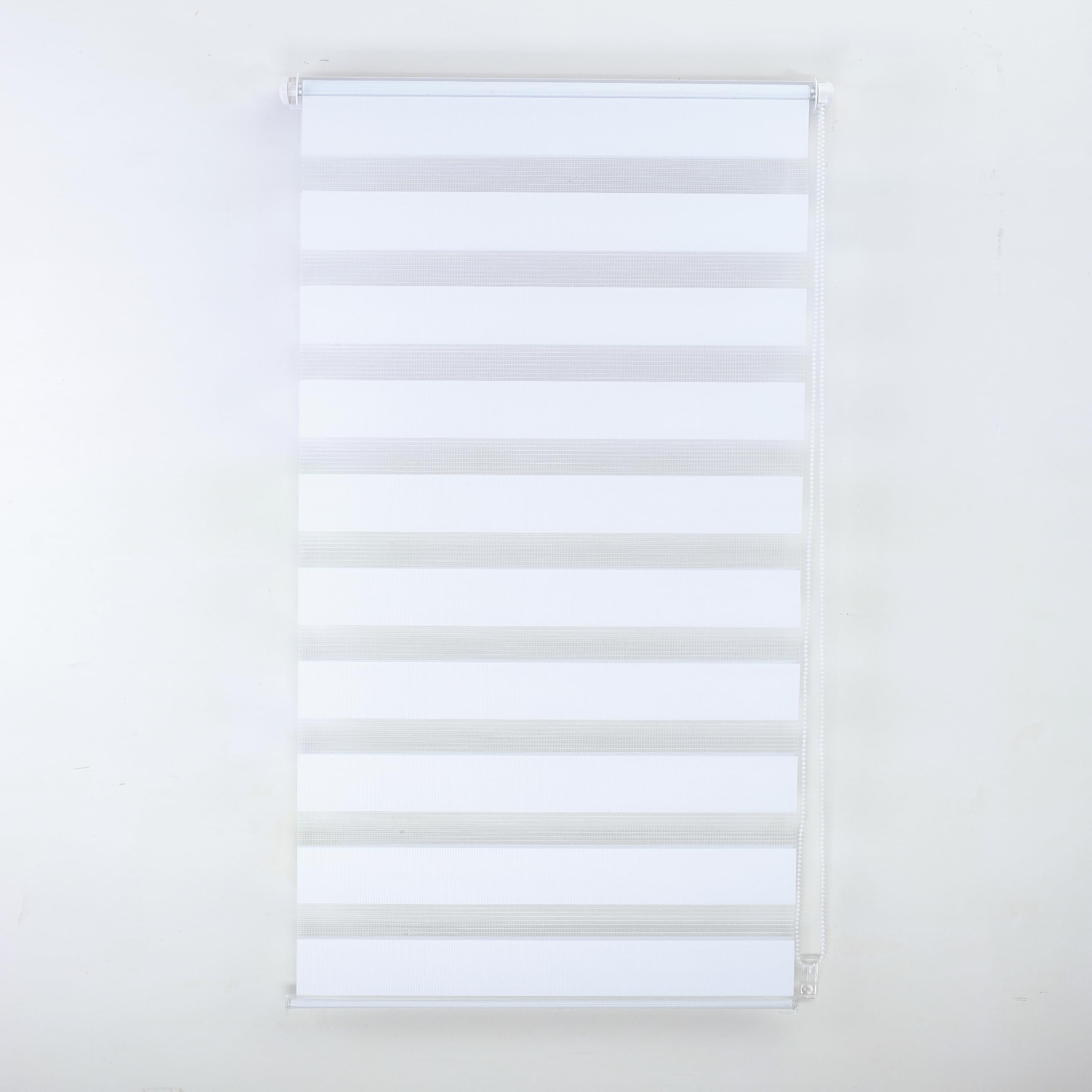 Ev Dekor White Zebra Roller Blind- 184 X 165 Cm Child Safety East Fit Window Shades