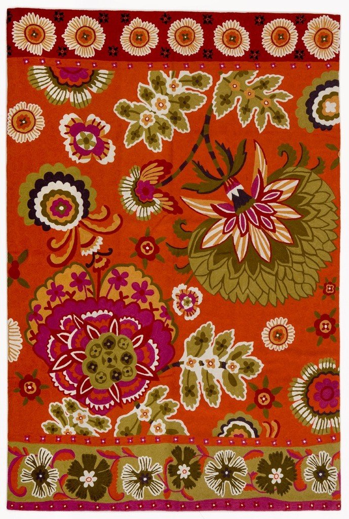 India Kilim Indo Suzani Ghelem Alfombras Gipsy CM 92x61