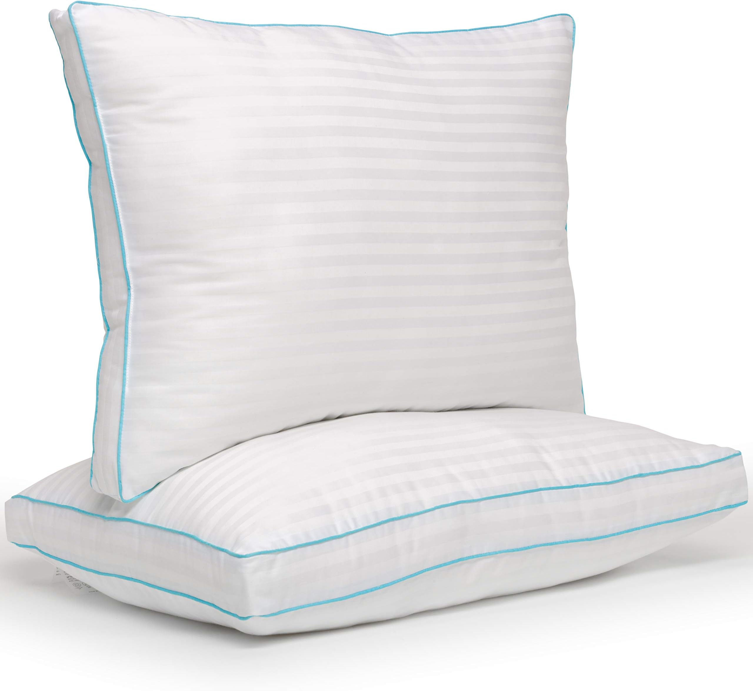 Milddreams Pillows for Sleeping 2 Pack Standard Size Gusseted, Set of 2 Bed Pillows, Medium Soft