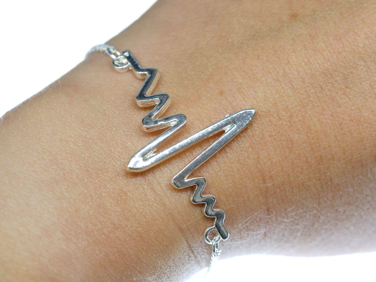 Miniblings Lifelines Bracelet Wristlet Frequency Heartbeat Medical Doctor