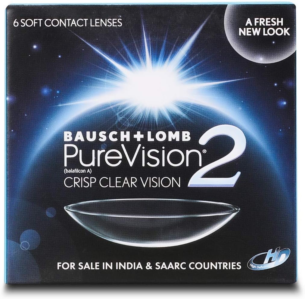 Bausch & Lomb Purevision2 Monthly Disposable Contact Lens (6 Lens Pack +3.75)