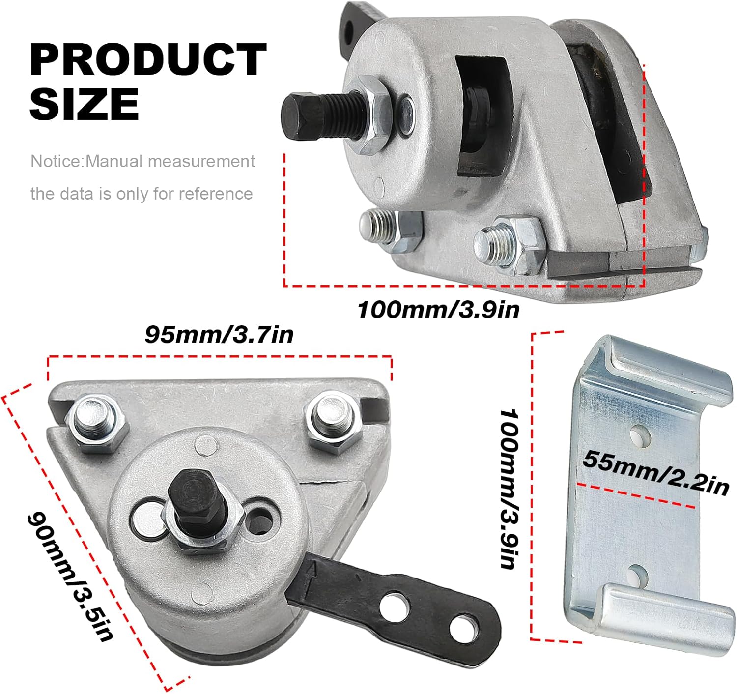 Upgrade 56" Brake Cable Mechanical Brake Caliper and Bracket with Pads, Replacement for Predator 212cc 196cc 6.5Hp GX160