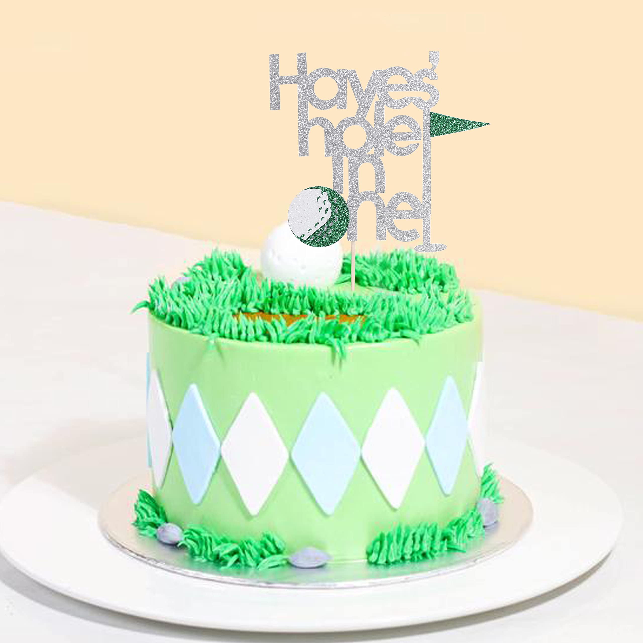 Amazon.com: Hole in One for Birthday cake topper - Golf cake topper/ 1st  Birthday smash,First Birthday Party Photo props Decoration Supplies for  Baby Shower,hole in one birthday : Grocery & Gourmet Food