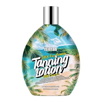 isletan Pineapple Dark Bronzing Tanning Lotion For Indoor Tanning Bed Lotion Accelerator, Outdoor Tanning Lotion With Bronzer To Get Dark Fast For Tattoo, 13.5fl.oz