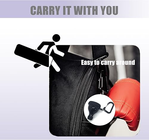 Miniatura 6 de Paquete de 2 recipientes de proteína en polvo para llevar, embudos de suplementos portátiles con botella agitadora, bolas y cuchara, contenedor