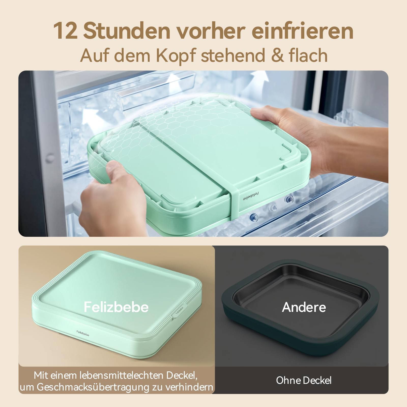 Máquina de helado enrollada, acero inoxidable SUS316 de grado alimenticio, bandeja instantánea para hacer helados con tapa y 2 espátulas, máquina de yogur congelado para actividades, Verde