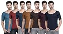 Dollar Lehar Combed Cotton Men's Multicolour Vest - Pack of 7 - Actual Colour May Vary gallery image
