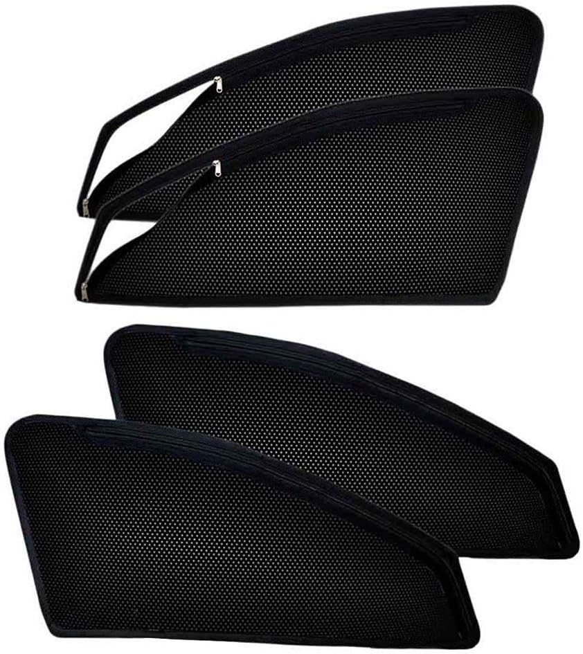 Autofurnish Magnetic Zipper Sun Shades Car Curtains Compatible with Hyundai Accent (4 Pcs.)