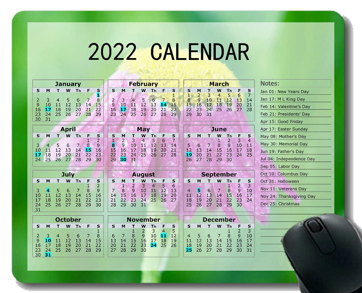 Buy Mouse Pad 2022 ,Flower Drops Petals Gaming mouse Mat Online at