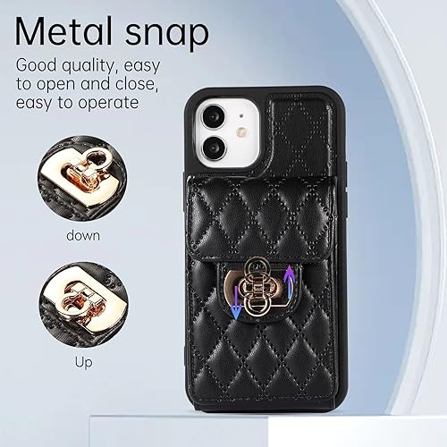 Miniatura 5 de Asuwish Funda de teléfono para iPhone 11 6.1 con soporte para tarjeta de crédito, correa cruzada para el hombro, cordón largo, accesorios de