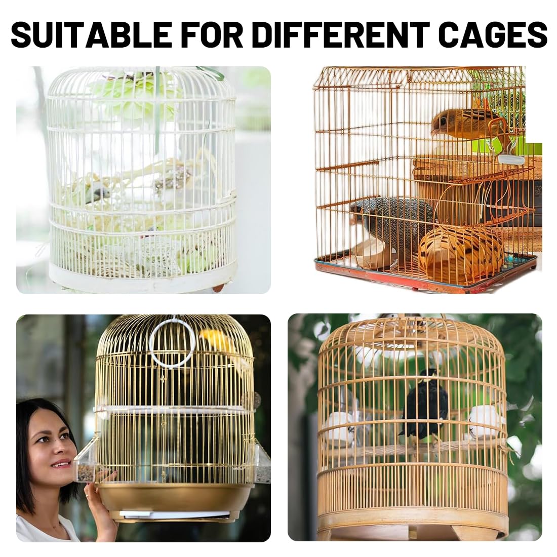 COYUN Copertura Per Gabbia Uccelli - Rete In Nylon Morbida E Traspirante Per Pappagalli - Foto 2