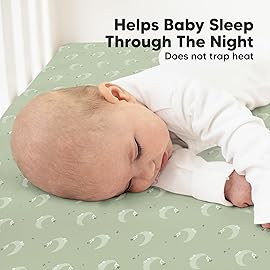 KeaBabies 2-Pack Organic Crib Sheets for Boys, Girls - 52x28 Fitted Crib Mattress Sheet Neutral, Breathable Jersey Cotton Cover for Baby Bed, Toddler Mattress, Soft & Cute Prints (Lunaris)