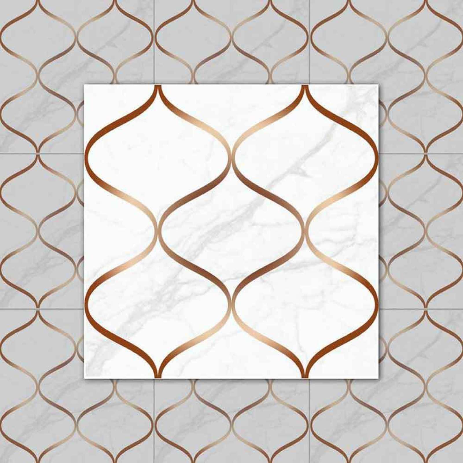 Piastrelle Adesive Cucina Modello D'Onda In Marmo Bianco Pavimento pvc Adesivo Mobili Decorazioni Piastrelle Adesive Bagno Impermeabile Resistenza all'olio Mattonelle Adesive