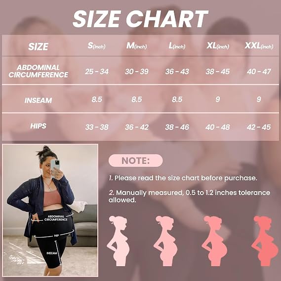 QGGQDD Maternity Cycling Shorts Over Bump for Yoga Workouts Women UK