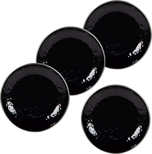 Vista 13 de Golden Rabbit Enamelware Appetizer Plates, 6 inch, Sea Glass, Set of 4