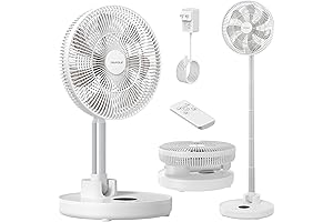 TriPole Rechargeable Floor Fan: Cool Comfort at Your Fingertips