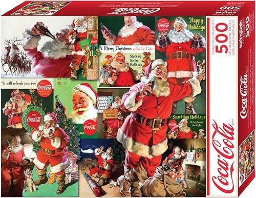 Miniatura 2 de Springbok Coca-Cola Sparkling Holidays - Rompecabezas de 500 piezas para adultos, fabricado en Estados Unidos