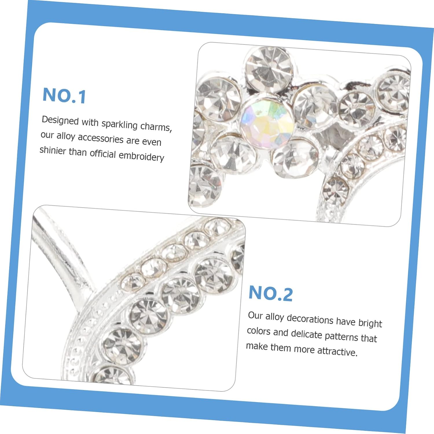 DOITOOL 10Pcs Heart Shaped Rhinestone Decorative Patches for Clothing DIY Craft Accessories Alloy Applique Embellishments for Shoes Bags and Home Decor