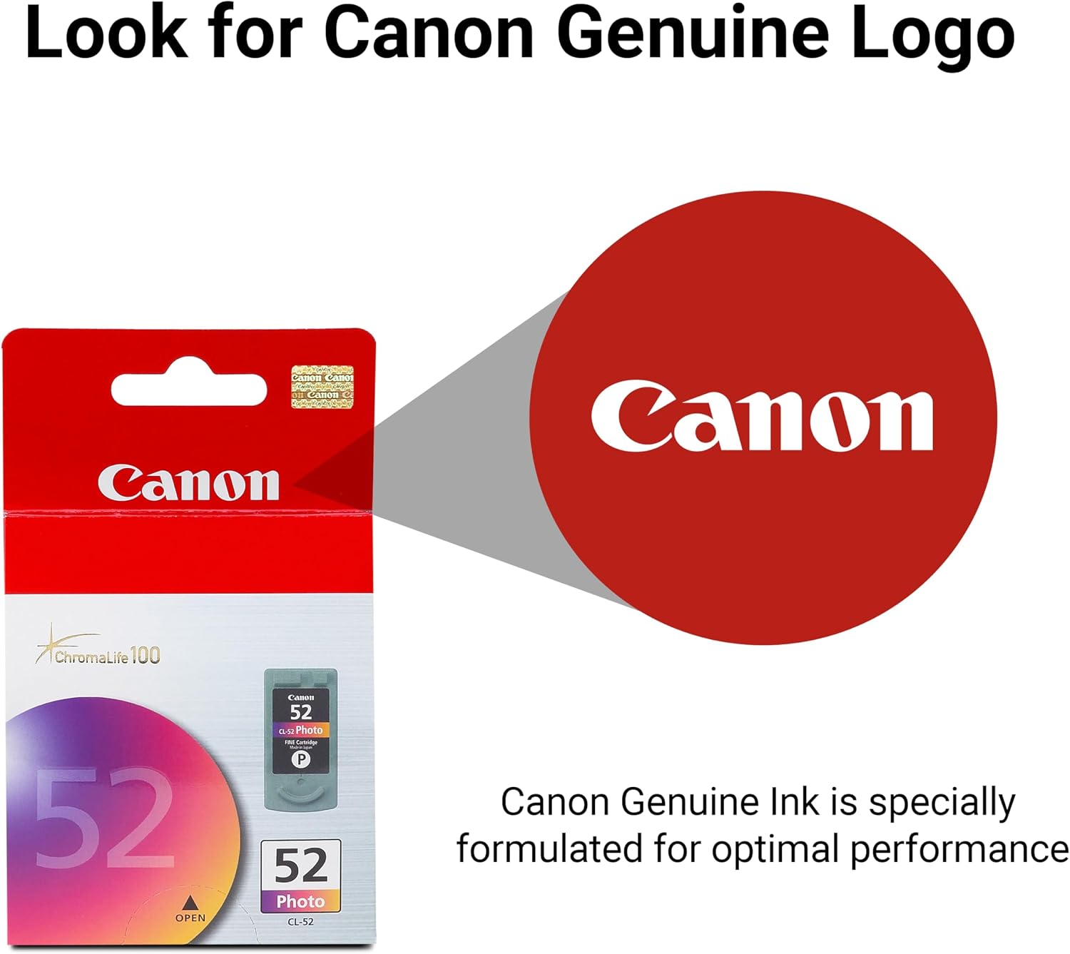 Canon CL-52 Genuine Color Ink Cartridge, Compatible with iP6310D/6220D/6210D image 3