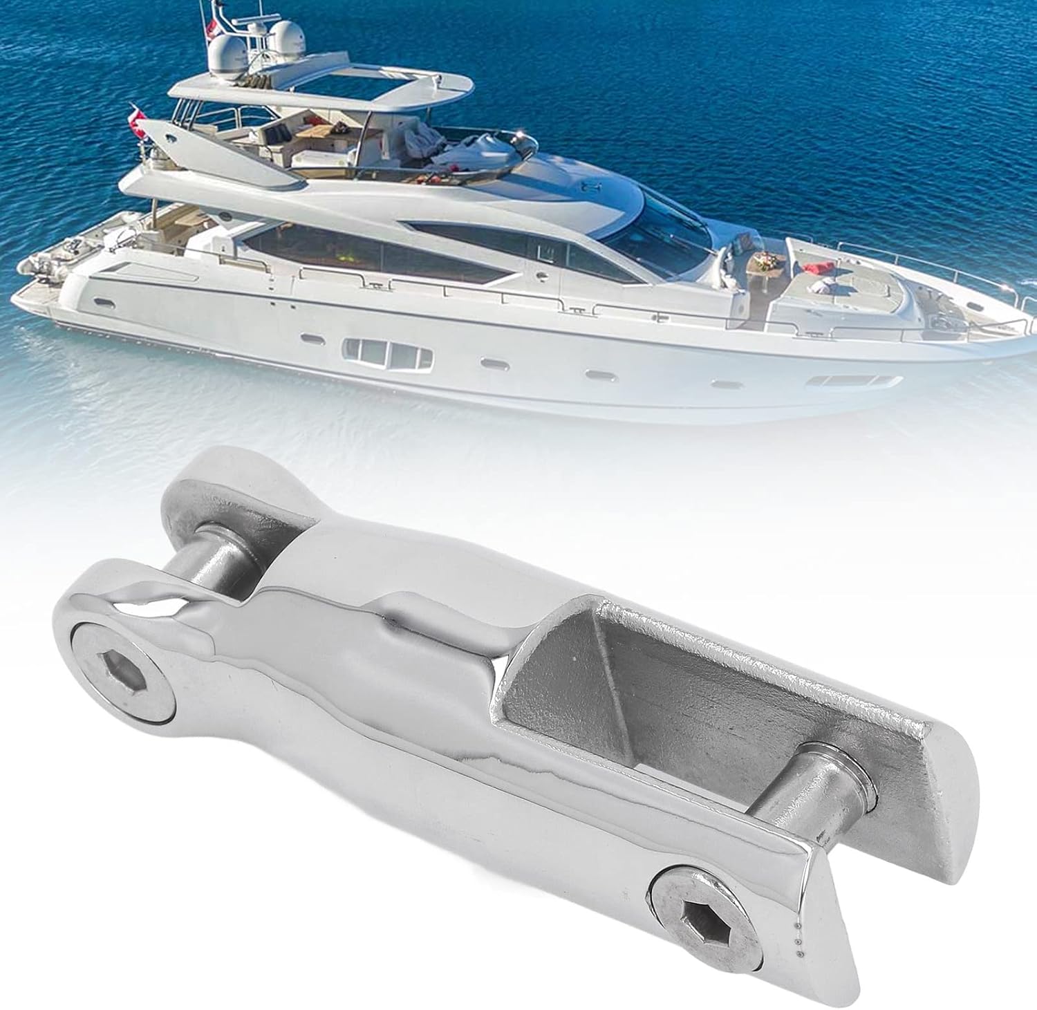 ヘビーデューティー316ステンレス鋼のアンカースイベルツイストコネクタ、耐久性とアンチ、船のヨットボート用、チェーンツイスト、摩耗の