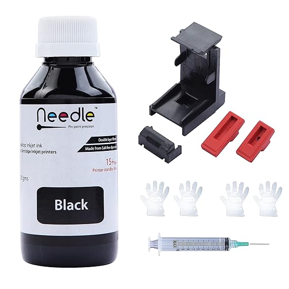Needle Black Refill Kit with Suction Tool Combo Pack of High Yield