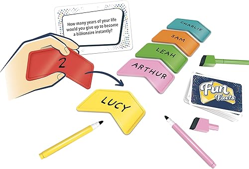 Miniatura 4 de Juego de fiesta de hechos divertidos: aprende hechos sorprendentes sobre amigos y familiares. Juego cooperativo atractivo para niños y adultos, a