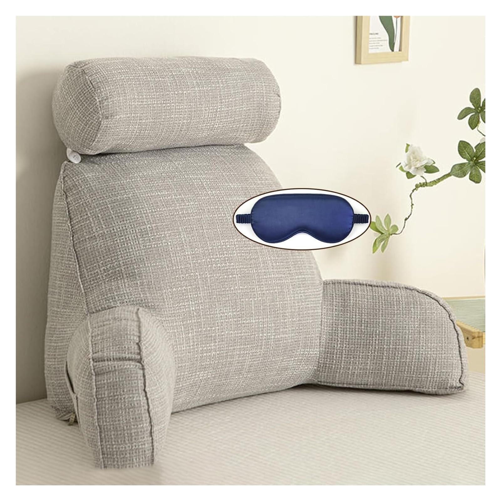 Iulgfsc H Reading Pillow， Reading Cushion,Detachable Sofa And Bedside,Backrest Lounge
