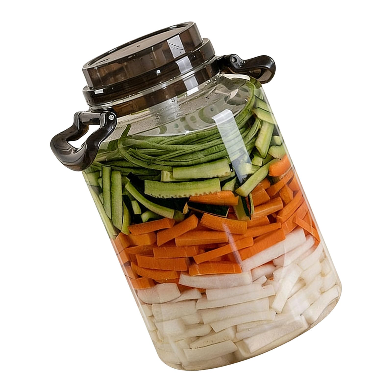 Msioytog Kitchen Storage Jar Canister for Fermenting Camping and Bulk Food Preservation Pickled Vegetables Container Food Grade Storage Container