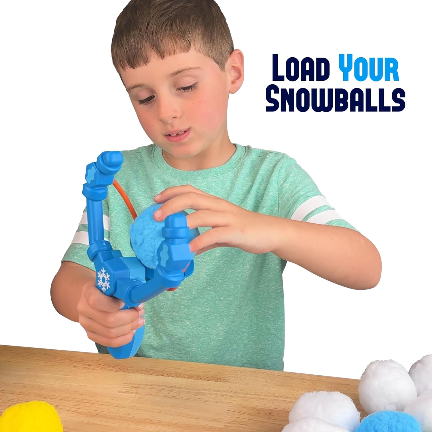 ArtSkills Snowball Battle, Indoor Snowball Fight Set with 36 Fake Snowballs & 2 Snowball Slingshots
