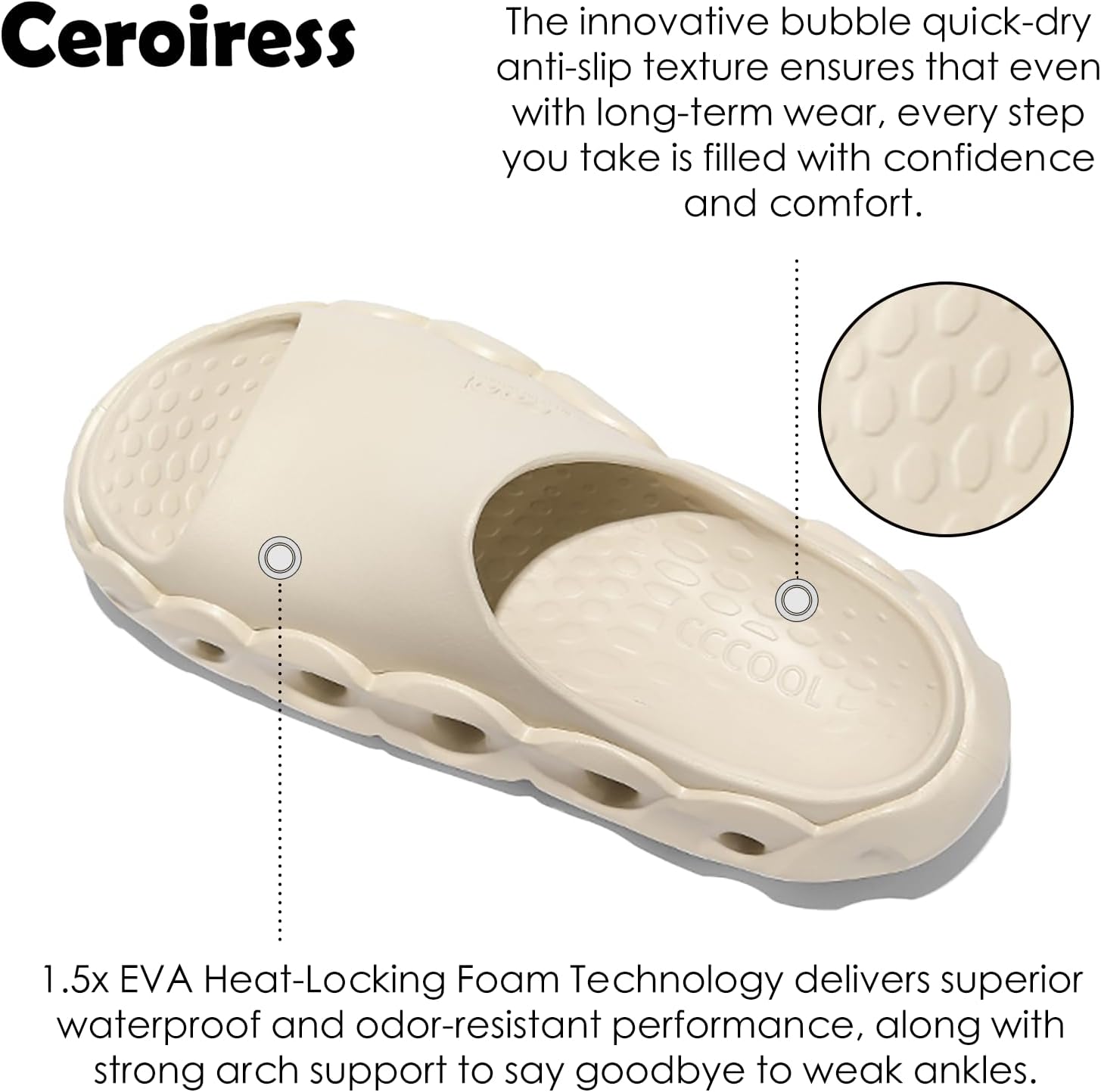 Unisex EVA Platform Flatform Recovery Slides Sport Sandals Open toe Clogs - Image 6