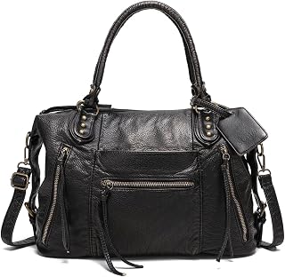 Vegan Leather City Tote Bag for Women, Vintage Y2K Purse, Large Hobo