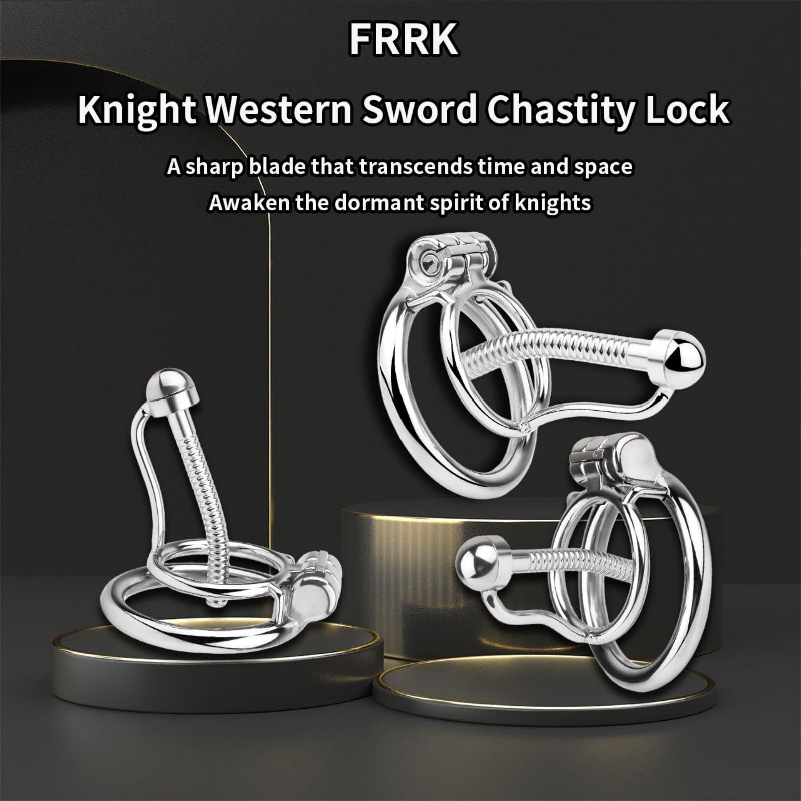 Cage de Chasteté Pénis avec Dilatateur Cage Chastetée en Acier Inoxydable avec Serrure Cachée et 2 Clés pour Homme Pénis Bondage Sex Toys Chastity Cage en Métal est Ventilée et Respirante (45mm)