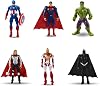 6 Pcs Heros Figures Set, Mini Hero Figure Cake Toppers, Cartoon Anime Cake Decorations Birthday Party Decorations, Collection Model for Fans Boys Girls