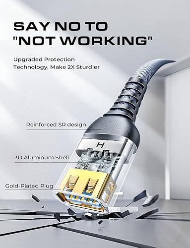 Miniatura 7 de AINOPE - Cable de extensión USB (2 unidades)