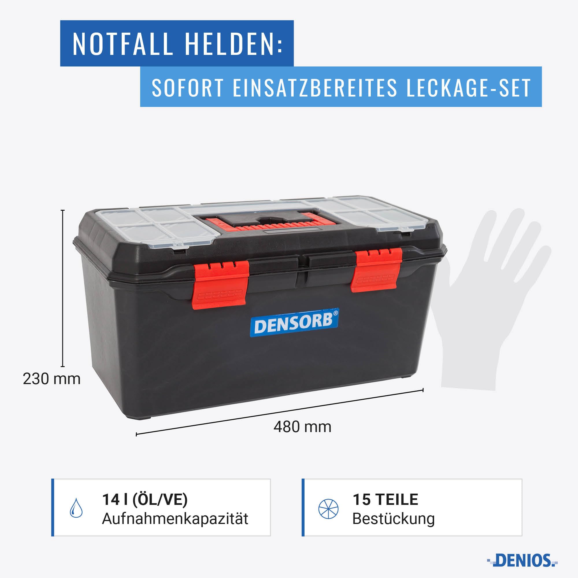 DENSORB Notfall-Set im Koffer Spezial