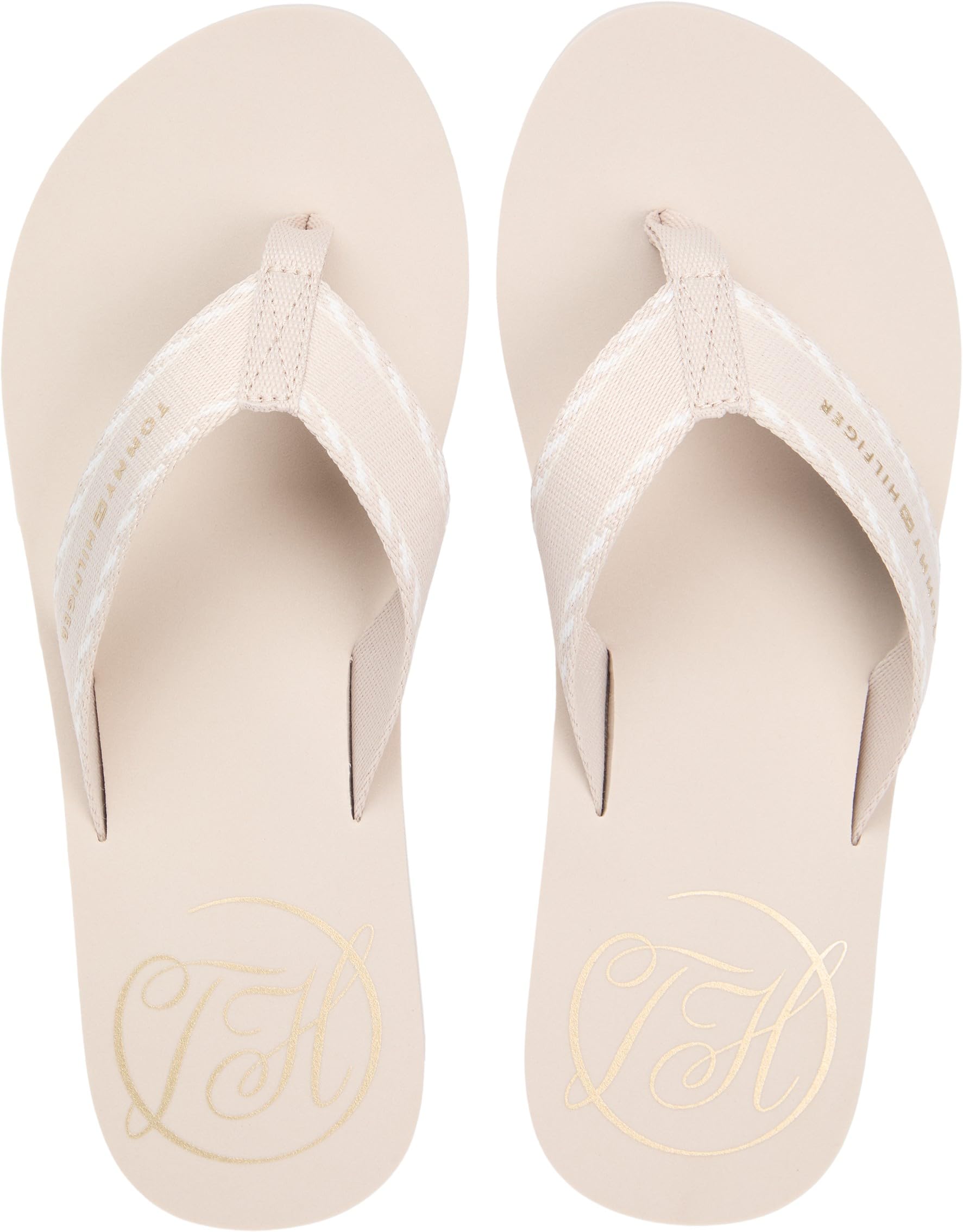 Tommy Hilfiger Damskie klapki HILFIGER WEBBING BEACH SANDAL FW0FW09038, KHAKI (klasyczny kamień), 41, Khaki klasyczny kamień, 41 EU