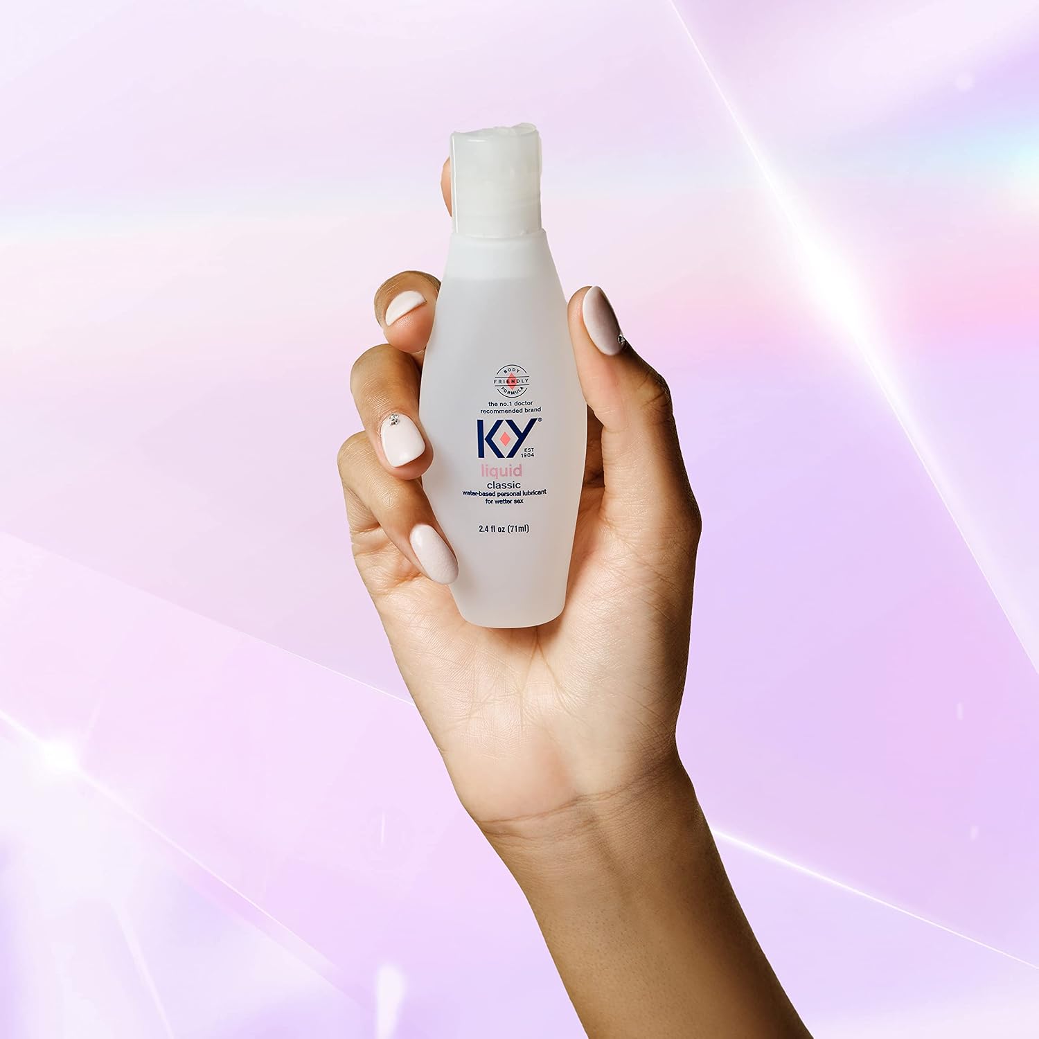 Water Based Lube K-Y Liquid 2.4 fl oz Adult Toy Friendly Personal Lubricant for Couples, Men, Women, Massage Pleasure Enhancer, Vaginal Moisturizer, pH Balanced, Paraben Free, Latex Condom Compatible
