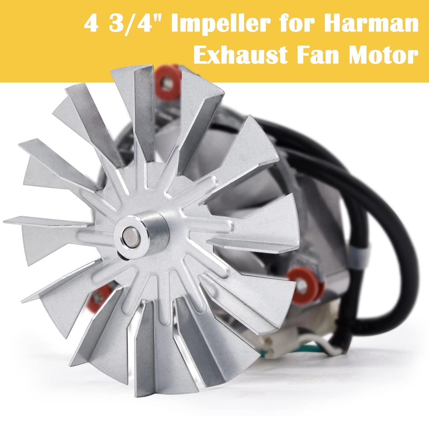 4 3/4" Single Sided Paddle Combustion Blower Fan Blade Impeller for Harman Accentra & P35I & P-35I & PF120 Pellets Stoves Inserts, Heatilator Eco Choice BIO-120, 3-21-00661 Fan Blade