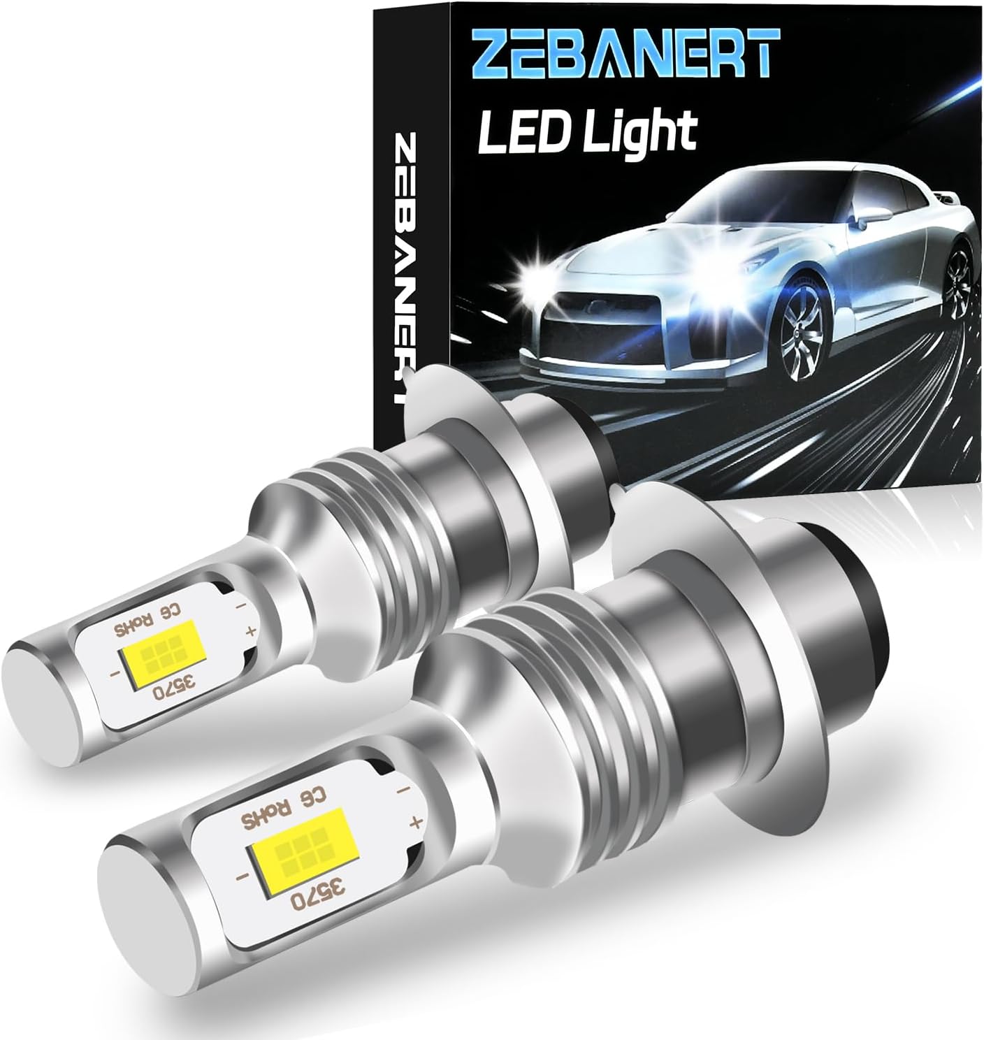 Compatible for Yamaha Kodiak 400 2000-2004 450 2003-2005,Super Bright 12000 Lumens 6000K White Light 55W, H6M P15D Fog Light Bulbs,Plug and Play, 2-Pack