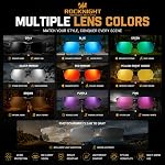 ROCKNIGHT Polarized Rectangular Sunglasses Men UV400 Driving Al-Mg Frame