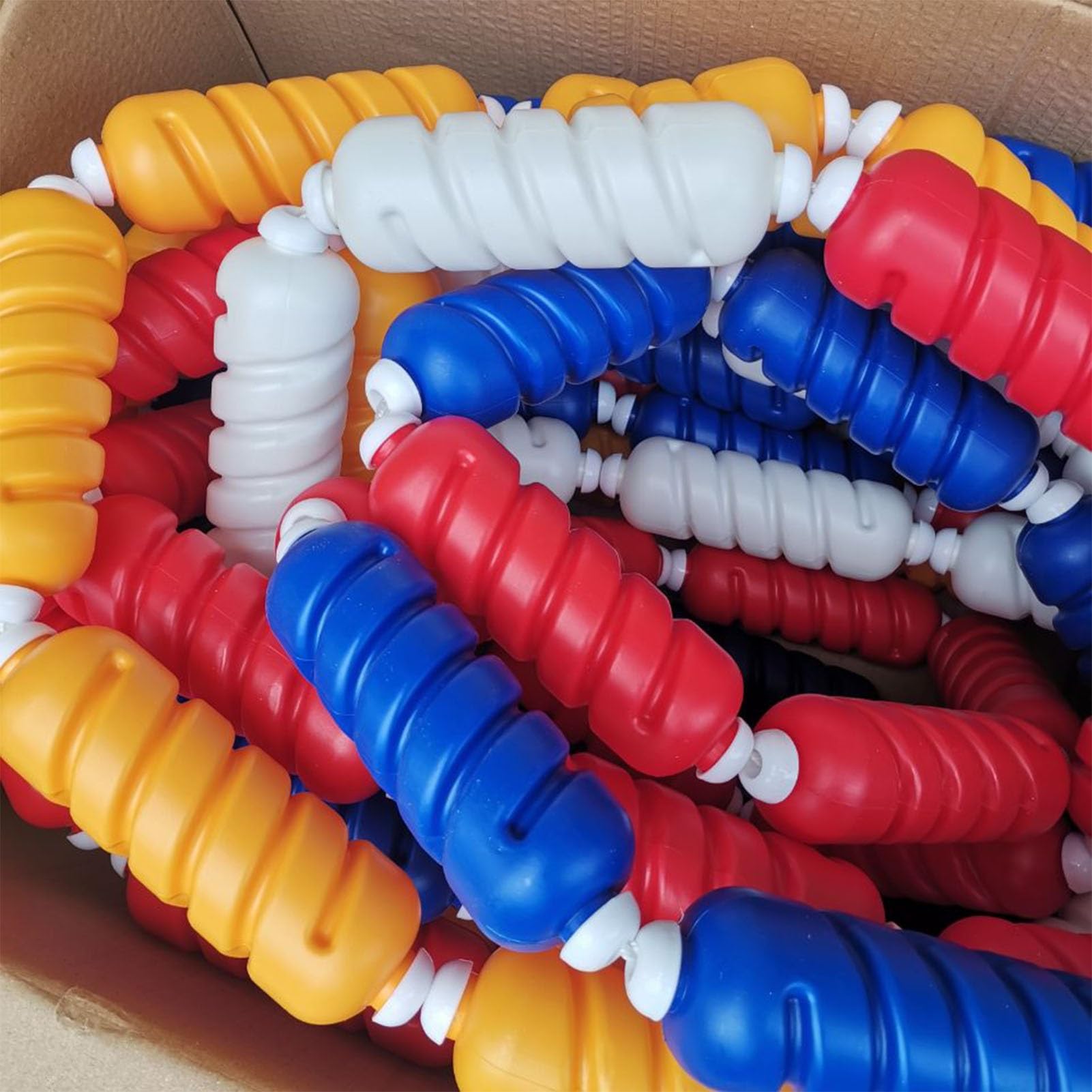Corde de séparation flottante pour piscine – Lignes de voie durables pour la natation intérieur/extérieur, facile à installer pour séparer les voies de natation et les zones dangereuses