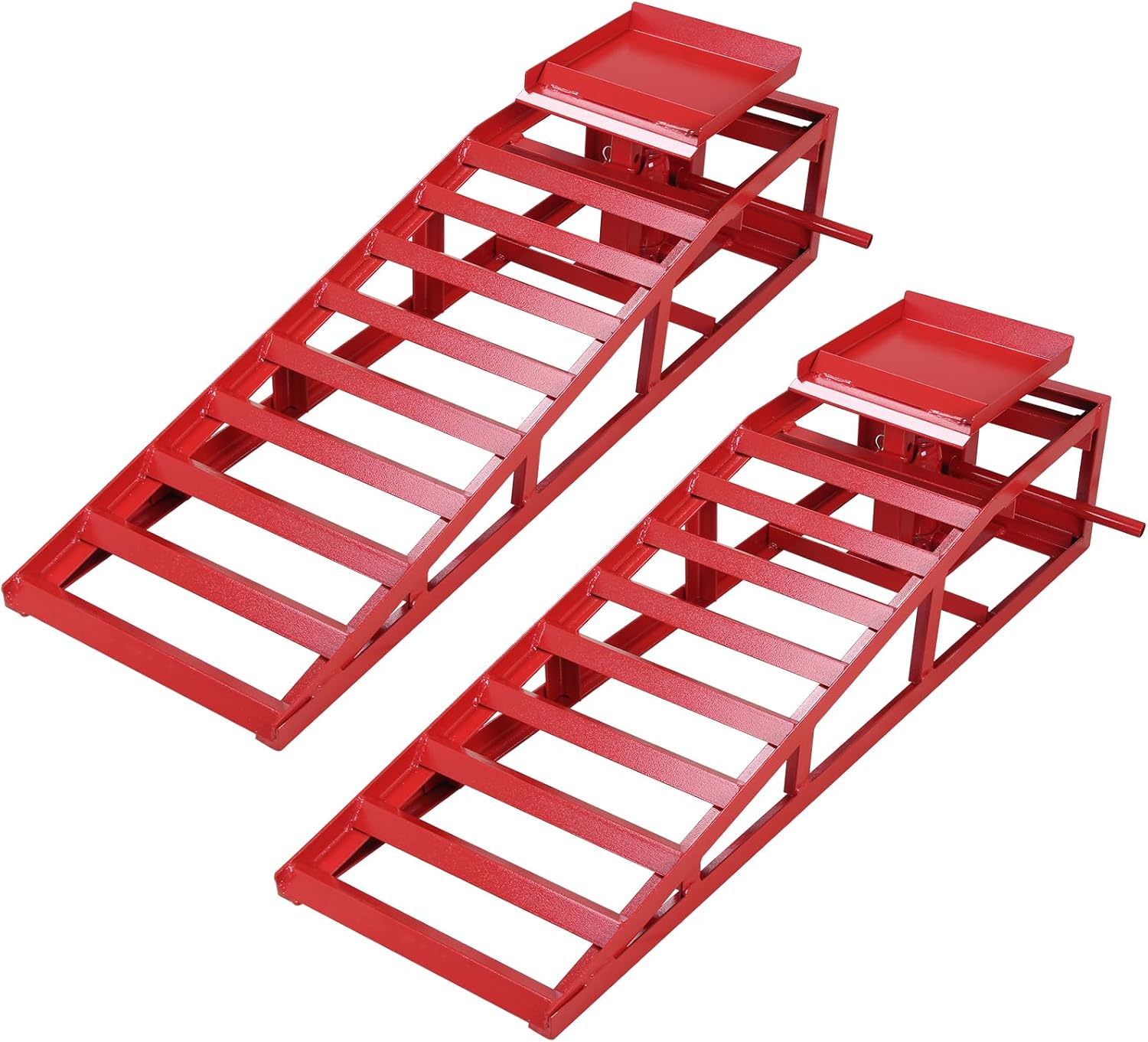 2 Pack Auto Car Truck Service Ramps Lifts 5T 10000lbs Hydraulic Car Ramps Truck Trailer Garage,Height Hydraulic Vehicle Ramps for Car Repair