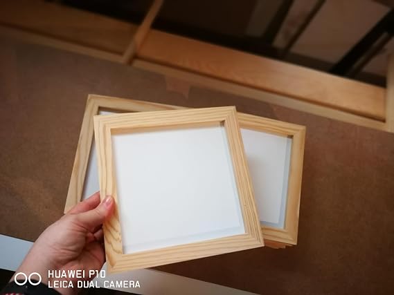 Wooden Picture Frame, Solid frame, Photograph with Natural Wood Color, Picture Collages, Wall Gallery Decor Frame (15x15)