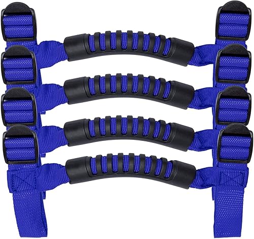 Vista 37 de 4 asas de agarre de barra antivuelco para Jeep Wrangler YJ TJ JK JKU JL JLU Sports Sahara Freedom Rubicon X & Unlimited 1995 - 2020 Negro