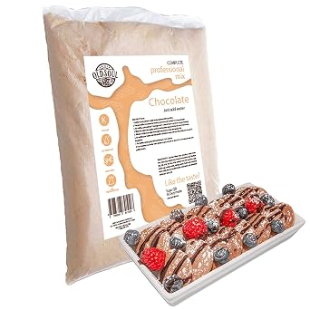 ALDKitchen Poffertjes Waffle Mix | Chocolate & Vanilla Flavour | Soy & Nut free | Mini Dutch Pancake Batter Chocolate, 5 Pound Pack of 1